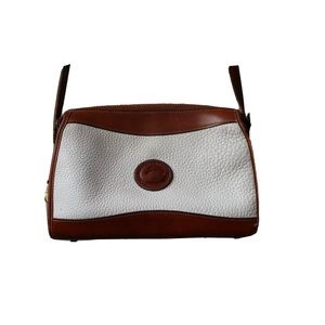 Vintage Dooney and Bourke White & Brown Crossbody